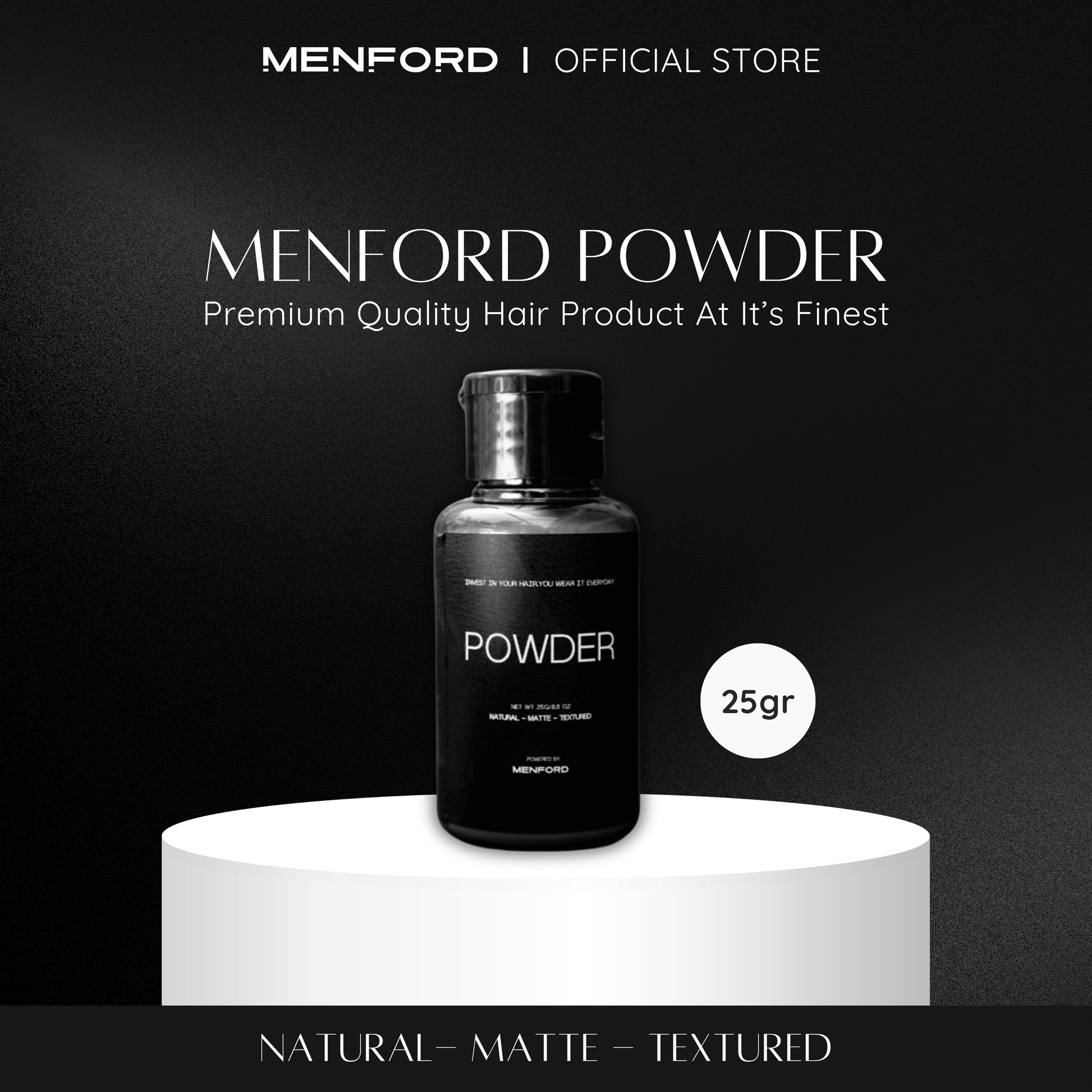 Menford - Powder Rambut - Hairstyling Premium Barber - Barbershopindonesia