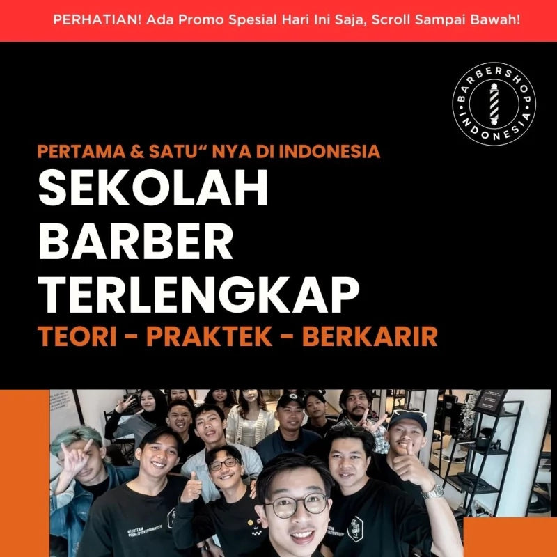 Akademi Offline Barber Basic to Master  (Private  Pertemuan Belajar Langsung di Bandung) - Barbershopindonesia